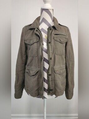 LOFT Olive Green Military Utility Jacket